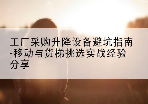 唐河移动式升降机怎么选-工厂采购升降设备避坑指南-移动与货梯挑选实战经验分享